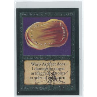 Magic the Gathering Beta Artist Proof Warp Artifact - SIGNED AND ALTERED BY AMY WEBER