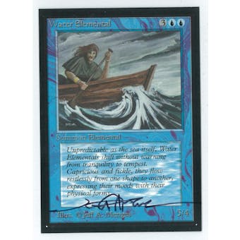 Magic the Gathering Beta Artist Proof Water Elemental - SIGNED BY JEFF A. MENGES