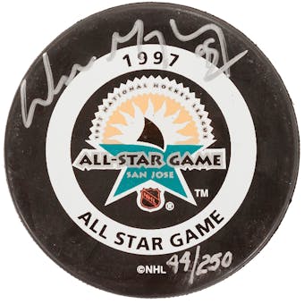 Wayne Gretzky Autographed New York Rangers 1997 All-Star Game Official Puck (UDA)