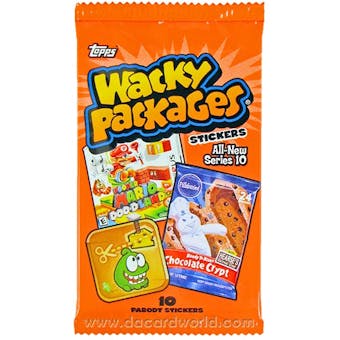 Wacky Packages Series 10 Trading Card Stickers Pack (Topps 2013)