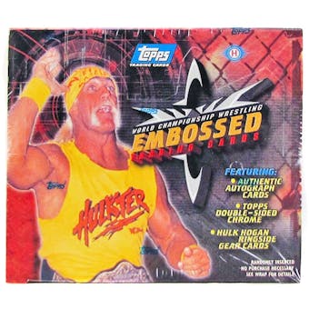 WCW Embossed Trading Card Wrestling Box (Topps 1999)