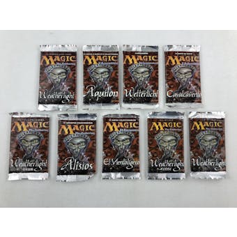 Magic the Gathering Weatherlight 9x Foreign Language Booster Pack Lot
