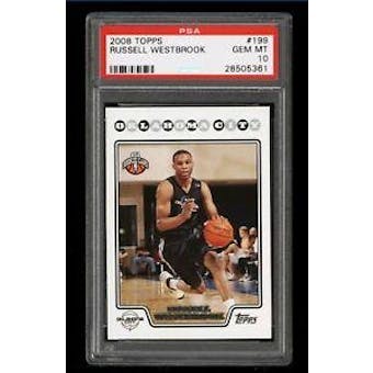 2008/09 Topps Russell Westbrook PSA 10 #199