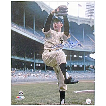 Whitey Ford Autographed New York Yankees 16x20 Photo (A)