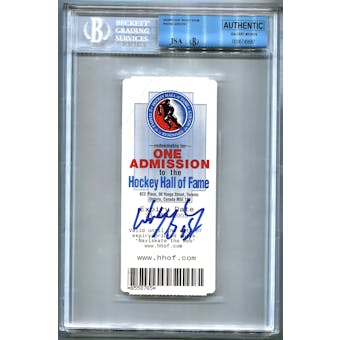 Wayne Gretzky Autographed Hockey Hall of Fame Ticket Stub (Beckett Authenticated)