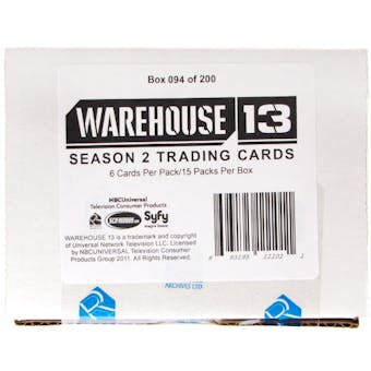 Warehouse 13 Season Two Premium Pack Trading Cards Box (Rittenhouse 2011)