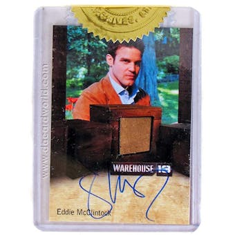 Warehouse 13 Season Three Premium Pack Eddie McClintock Autograph/Relic Card 4-Box Incentive