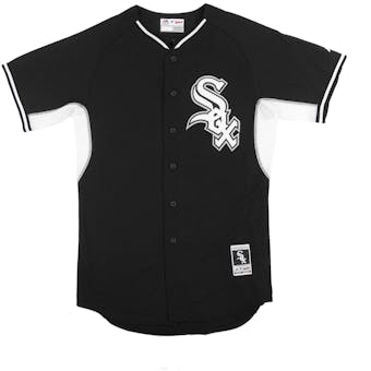 Chicago White Sox Majestic Black BP Cool Base Authentic Performance Jersey (Adult 48)