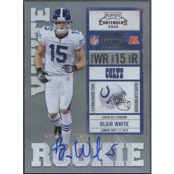 2010 Playoff Contenders #106 Blair White /75 Rookie Autograph
