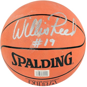 Willis Reed Autographed New York Knicks NBA Spalding Basketball (JSA)