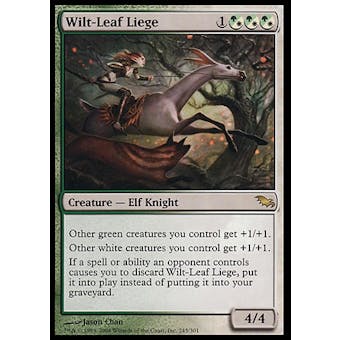 Magic the Gathering Shadowmoor Single Wilt-Leaf Liege FOIL - SLIGHT PLAY (SP)