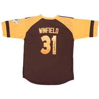 Dave Winfield Autographed San Diego Padres Baseball Jersey (JSA)