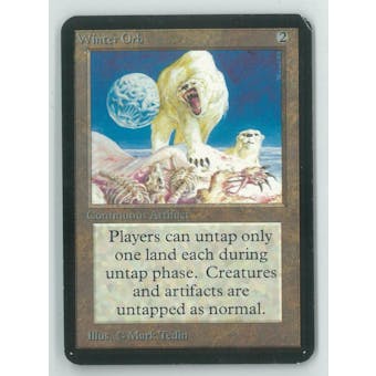 Magic the Gathering Alpha Single Winter Orb - MODERATE PLAY (MP)