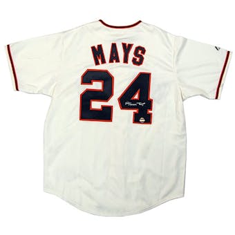 Willie Mays Autographed San Francisco Giants Baseball Jersey (with Name)