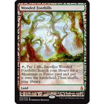 Magic the Gathering Zendikar Expedition Single Wooded Foothills FOIL - NEAR MINT (NM)