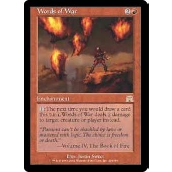 Magic the Gathering Onslaught Single Words of War Foil