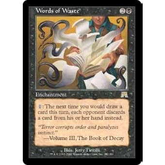 Magic the Gathering Onslaught Single Words of Waste Foil