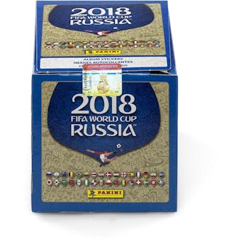 2018 Panini FIFA World Cup Russia Soccer Sticker Collection Box
