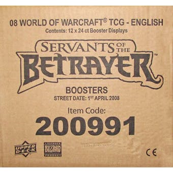 World of Warcraft Servants of the Betrayer Booster 12-Box Case