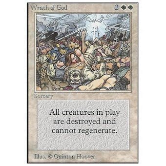 Magic the Gathering Unlimited Single Wrath of God - MODERATE PLAY (MP)