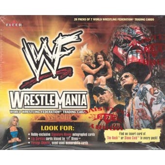 2001 Fleer WWF WWE Wrestlemania Wrestling Hobby Box