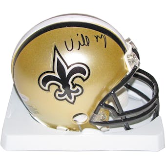 Willie Roaf Autographed New Orleans Saints Mini Helmet (Tristar COA)