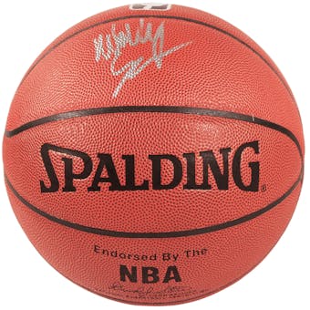 Wally Szczerbiak Autographed Minnesota Timberwolves I/O Spalding Basketball (Press Pass)