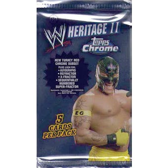 2007 Topps WWE Heritage II Chrome Wrestling Hobby Pack