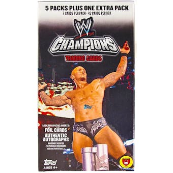 2011 Topps WWE Champions Wrestling 6-Pack Box