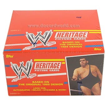 2012 Topps WWE Heritage Wrestling Retail 24-Pack Box