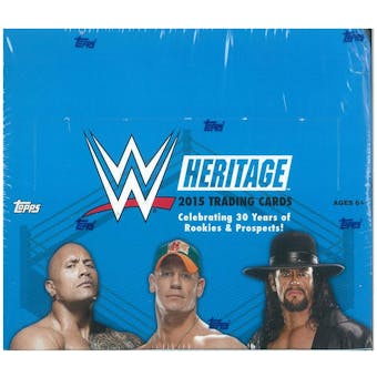 2015 Topps WWE Heritage Wrestling 24-Pack Box