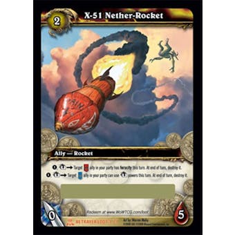 WoW Servants of the Betrayer X-51 Nether-Rocket Loot Card (SoB-LOOT3) Unscratched