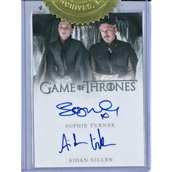 Game Of Thrones Season Five 6 Case Incentive Dual Autograph Card Turner/Gillen