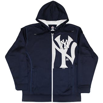 New York Yankees Majestic Navy Bring It Home Full Zip Hoodie (Adult XL)
