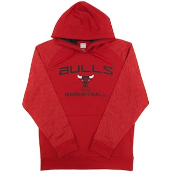 Chicago Bulls Majestic Red Jump Off Performance Fleece Hoodie