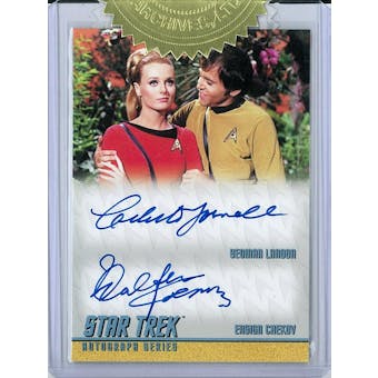 2018 Rittenhouse Star Trek TOS The Captain's Collection Yarnall/Koenig Dual Autograph