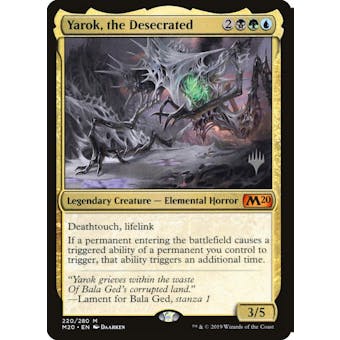 Magic the Gathering Promo Stamp Single Yarok, the Desecrated FOIL - NEAR MINT (NM)