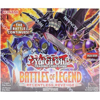 Yu-Gi-Oh Battles of Legend: Relentless Revenge 1st Edition Booster Box (EX-MT)