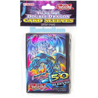 Konami Yu-Gi-Oh Double Dragon Card Sleeves 50 Count Pack
