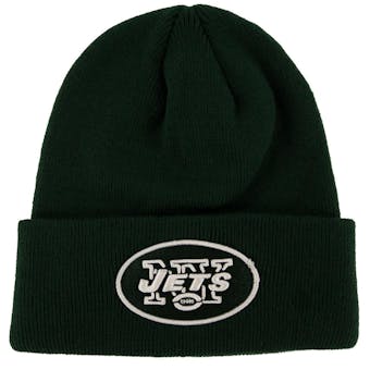 New York Jets '47 Brand Green Raised Cuff Knit Winter Hat (Adult One Size)