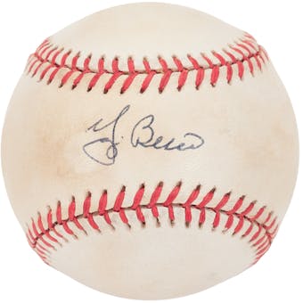 Yogi Berra Autographed Rawlings American League MLB Baseball