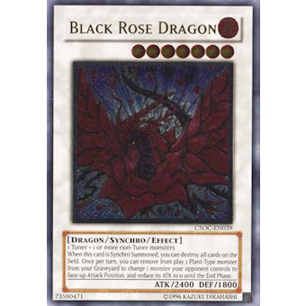Yu-Gi-Oh Crossroads of Chaos Single Black Rose Dragon Ultimate Rare - SLIGHT PLAY (SP)