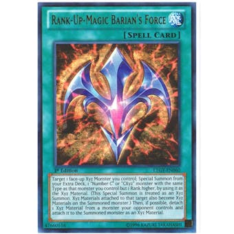 Yu-Gi-Oh Lord of Tachyon Galaxy Single Rank-Up-Magic Barian's Force Ultra Rare 1st Ed.