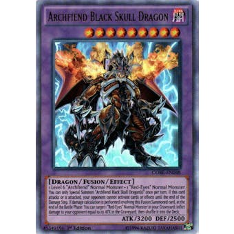 Yu-Gi-Oh CORE 1st ed. Single Archfiend Black Skull Dragon Ultra Rare - NEAR MINT (NM)