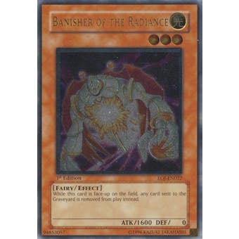 Yu-Gi-Oh Enemy of Justice 1st Ed. Single Banisher of the Radiance Ultimate Rare - SLIGHT PLAY (SP)