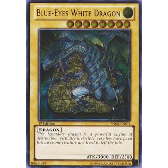 Yu-Gi-Oh YSKR 1st Ed. Single Blue-Eyes White Dragon Ultimate Rare - NEAR MINT (NM)