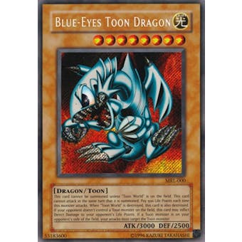 Yu-Gi-Oh Magic Ruler Single Blue-Eyes Toon Dragon Secret Rare MRL-000 - SLIGHT PLAY