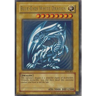 Yu-Gi-Oh Starter Deck Kaiba Single Blue-Eyes White Dragon Ultra Rare - MODERATE PLAY