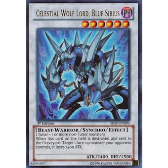 Yu-Gi-Oh Shadow Specters 1st Ed. Single Celestial Wolf Lord, Blue Sirius Ultra Rare