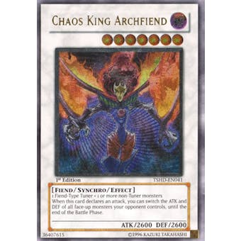 Yu-Gi-Oh The Shining Darkness 1st Edition Single Chaos King Archfiend Ultimate Rare